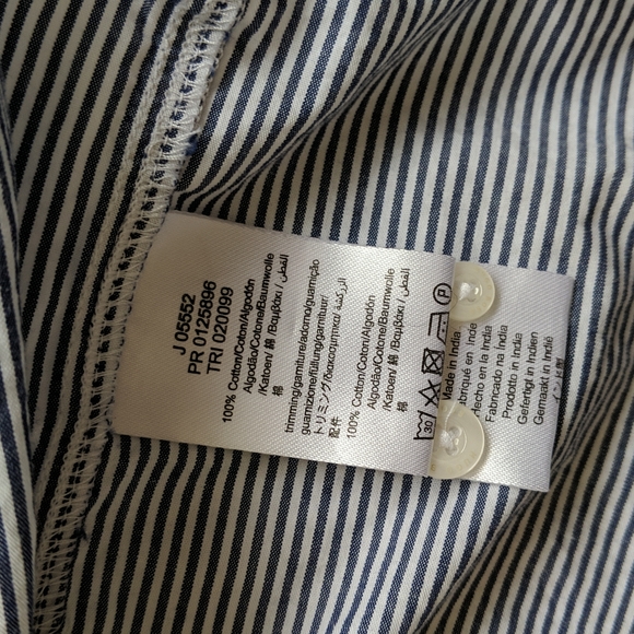 Hugo Boss striped collared button down dress shirt 12 months baby boy - Picture 3 of 7
